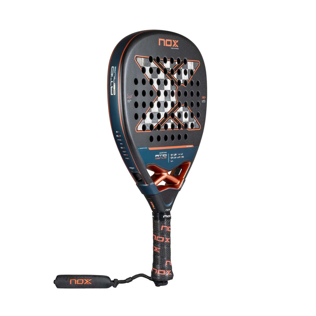 PALA PADEL NOX AT10 GENIUS ATTACK 18K ALUM BY AGUSTIN TAPIA BLACK