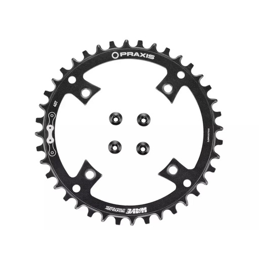 [S211400004] CADENA SPZ VADO CHR TURBO, 40T, 10/11-SPD, 104BCD, 1X RING, ALLOY, W/ CHAINRING BOLTS, PRAXIS