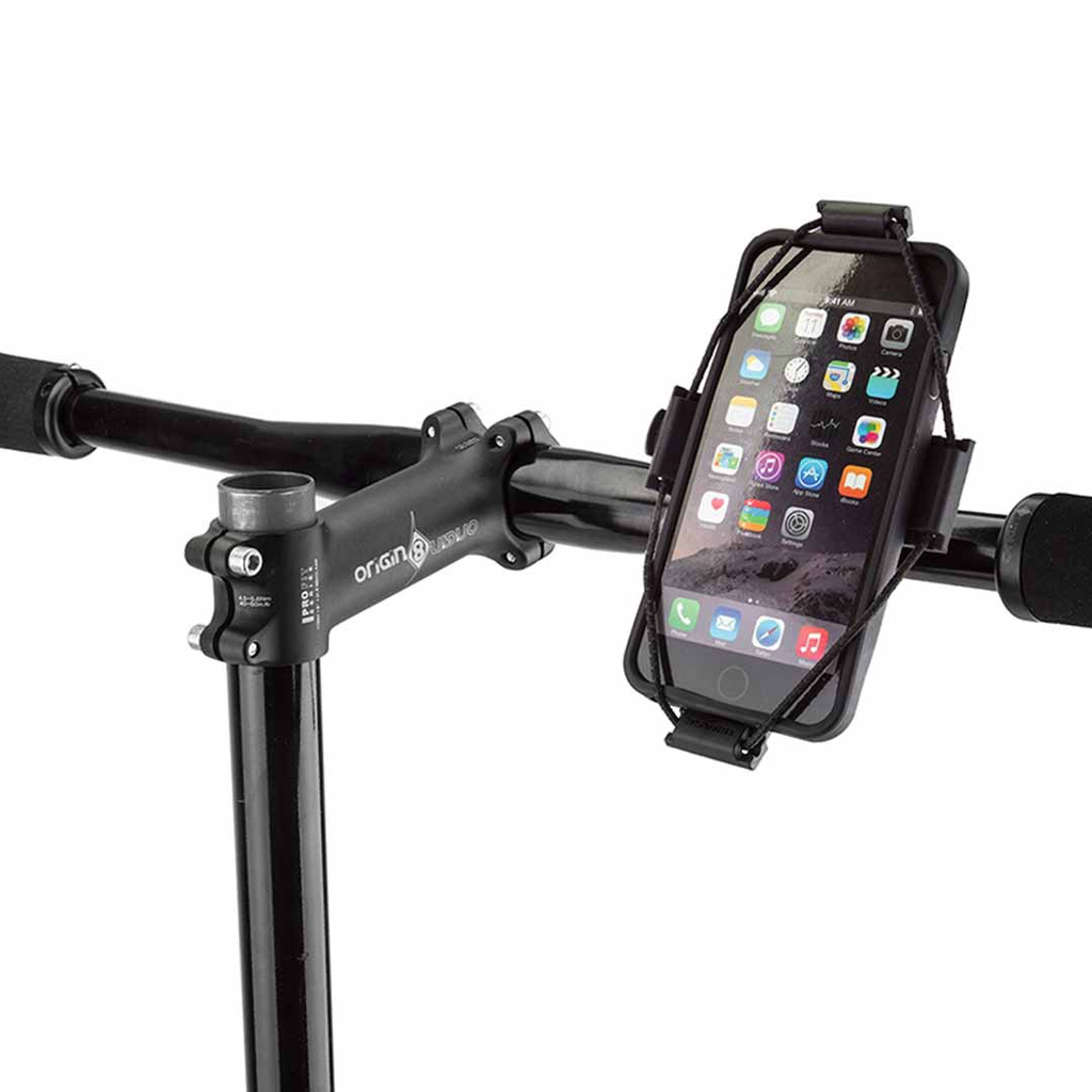 HBAR MOUNT BIKASE ELASTOKASE CELL PHONE HOLDER UNIVERSAL BLK