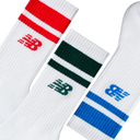 MEDIA NEW BALANCE EVERYDAY STRIPE MIDCALF 3 PACK WHITE