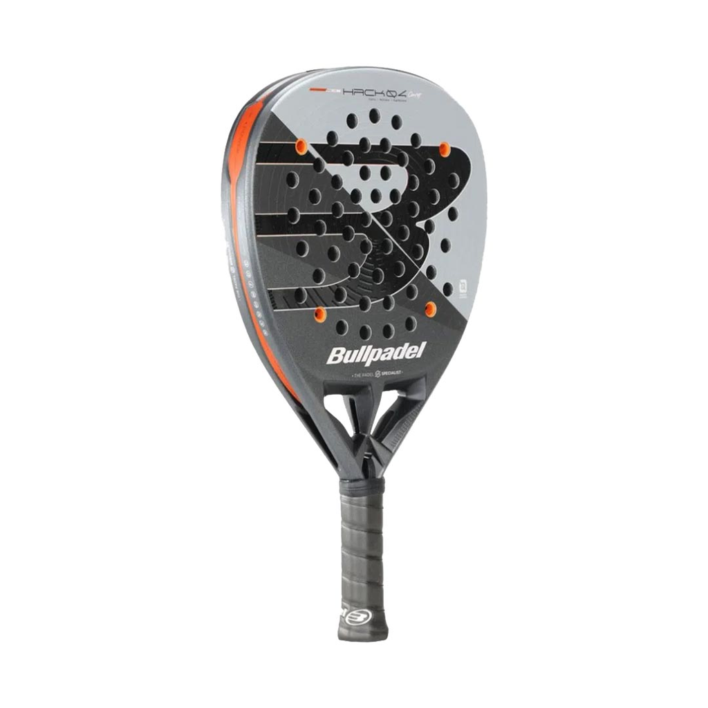 PALA DE PADEL BULLPADEL HACK 04 CMF 26 BLACK/GREY