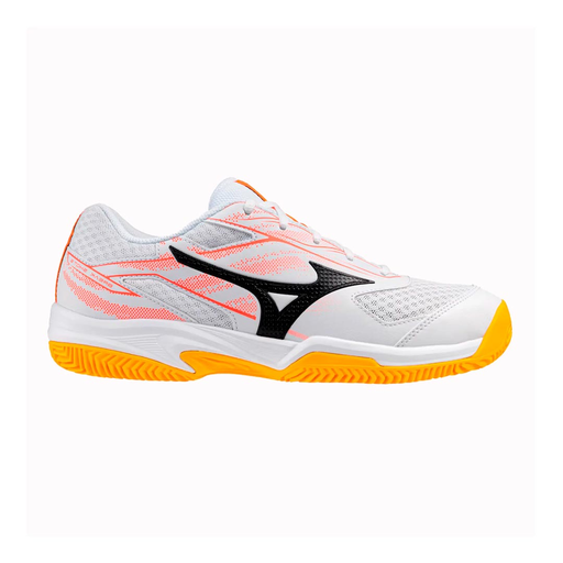ZAPATO TENIS MIZUNO BREAK SHOT 5 CC WHITE/ORANGE UNISEX