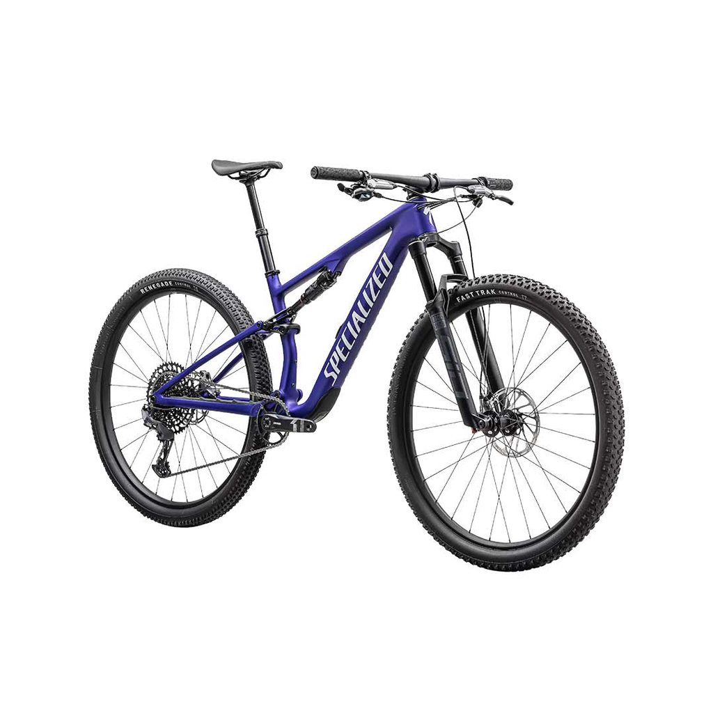 BICICLETA SPECIALIZED EPIC 8 COMP SATIN METALLIC/SAPPHIRE WHITE