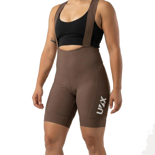 LICRA CICLISMO UBX CYLCING BOLSILLO LATERAL  MARRON DAMA