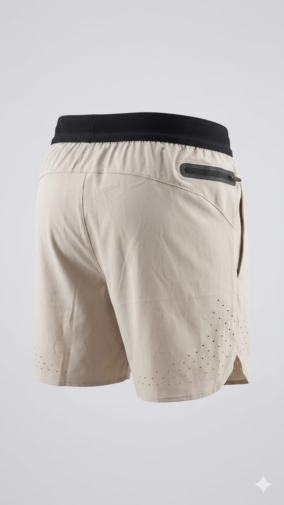 SHORT UBX FITNESS RUNNING BOLSILLO TRASERO GRIS