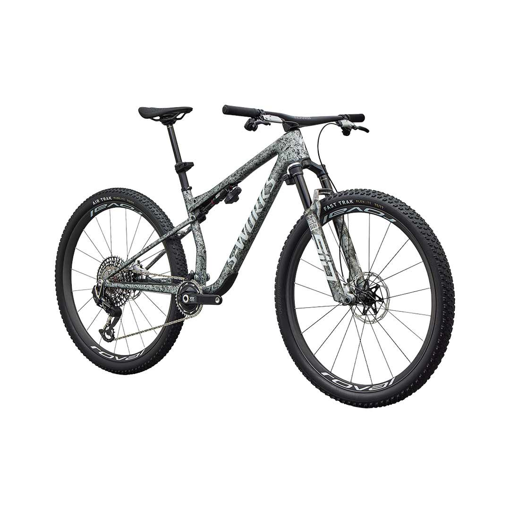 BICICLETA SPZ EPIC 9 SW  GLOSS METALLIC OBSIDIAN MULTI COLOR DRY IMPASTO/ METALLIC WHITE SILVER M