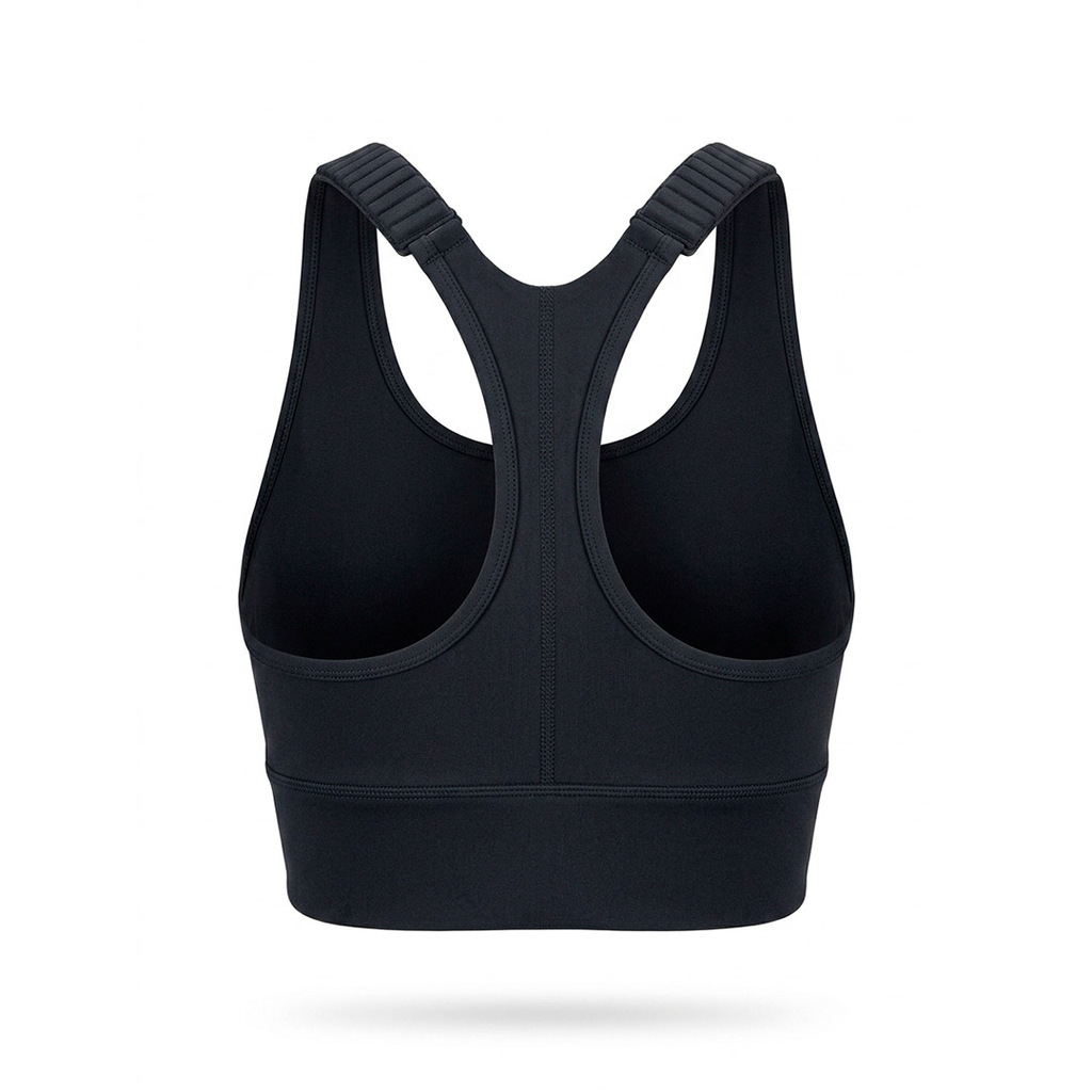 TOP UBX FITNESS FRONTZIP NEGRO