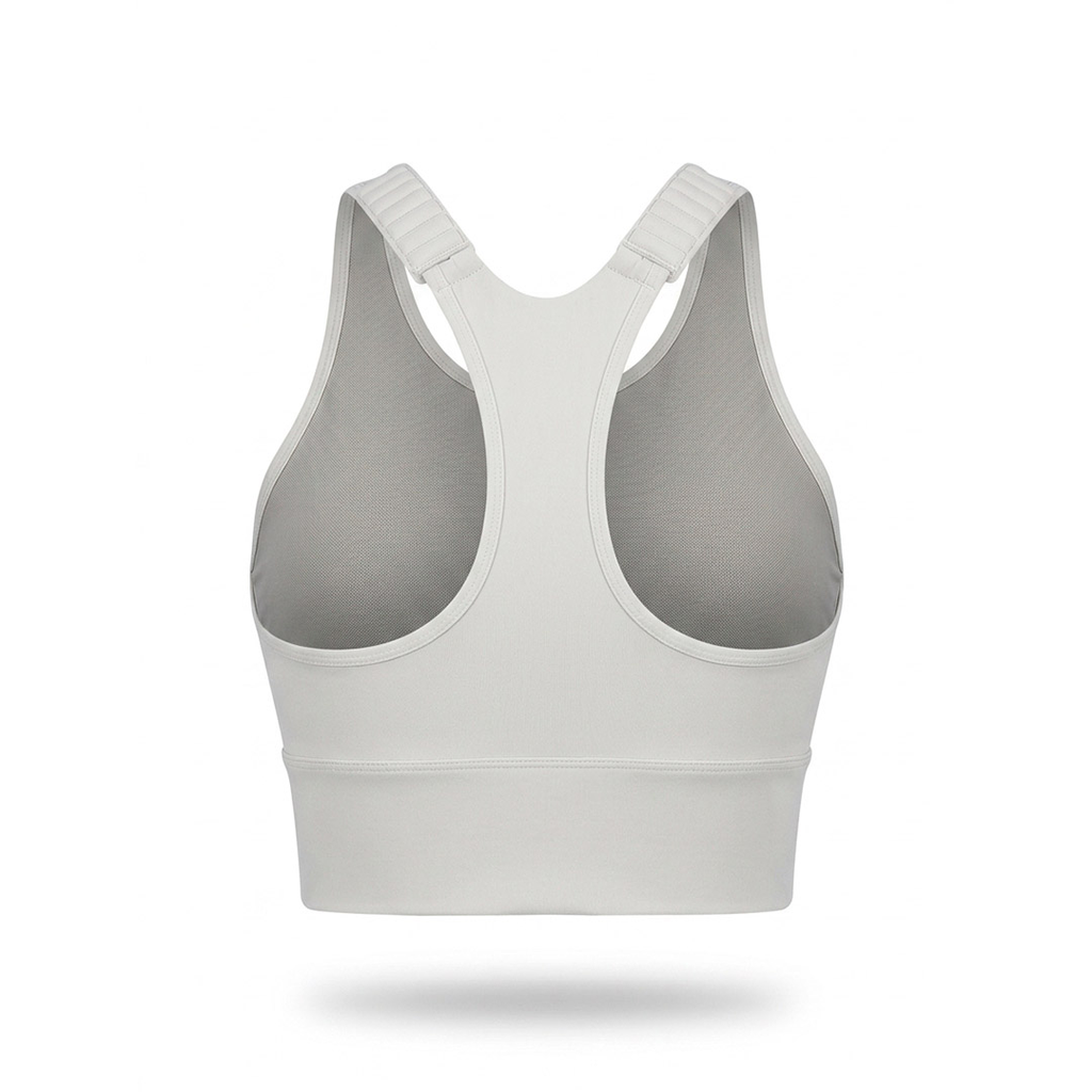 TOP UBX FITNESS FRONTZIP BLANCO
