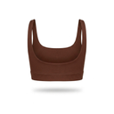 TOP UBX FITNESS SQUARE NECK MARRON