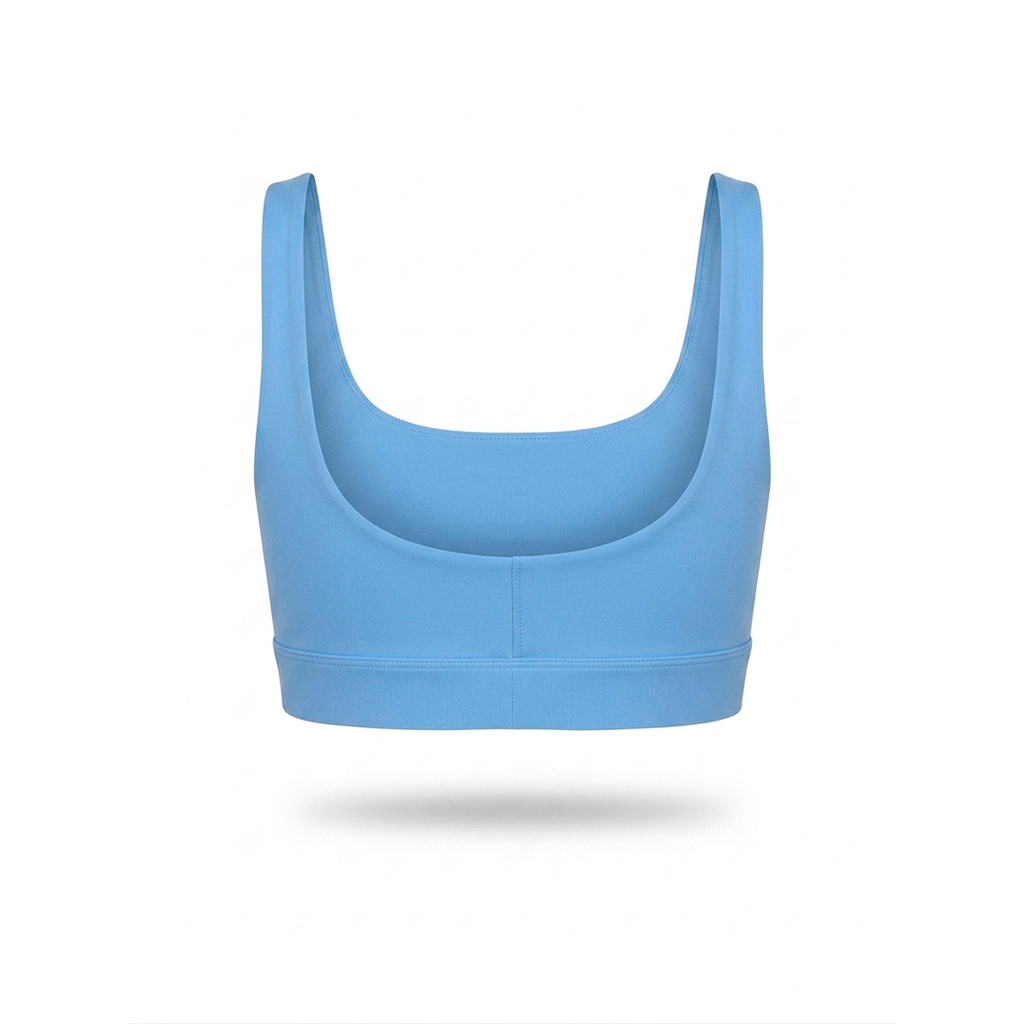 TOP UBX FITNESS SQUARE NECK AZUL
