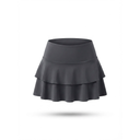 FALDA UBX FITNESS DOBLE VOLANTE NEGRO