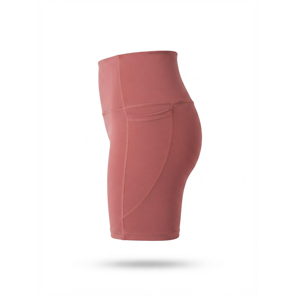 SHORT UBX FITNESS POCKET MARRON