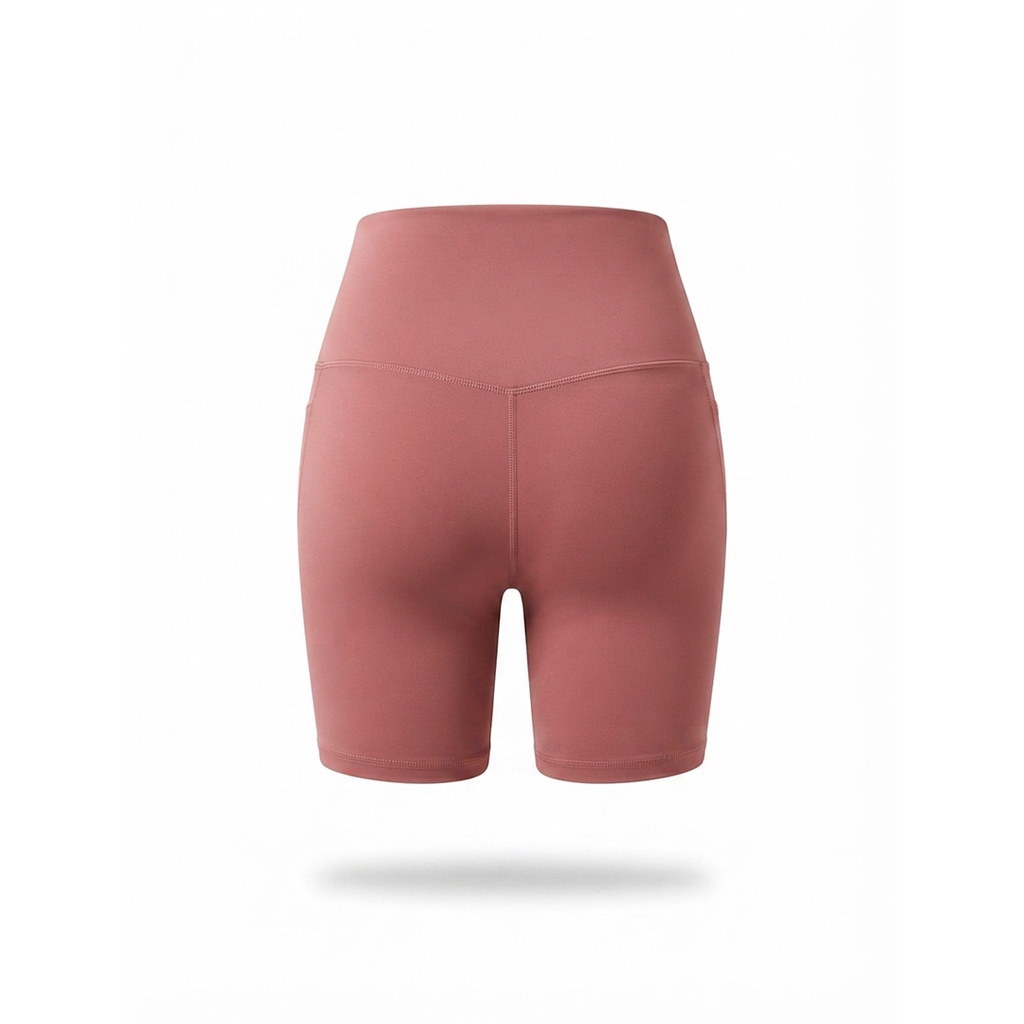 SHORT UBX FITNESS POCKET MARRON