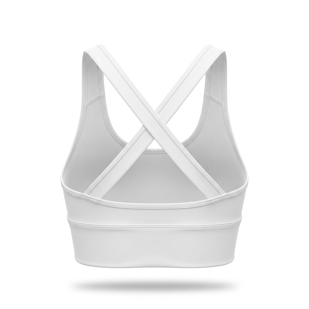 TOP UBX FITNESS CROSS BACK BLANCO